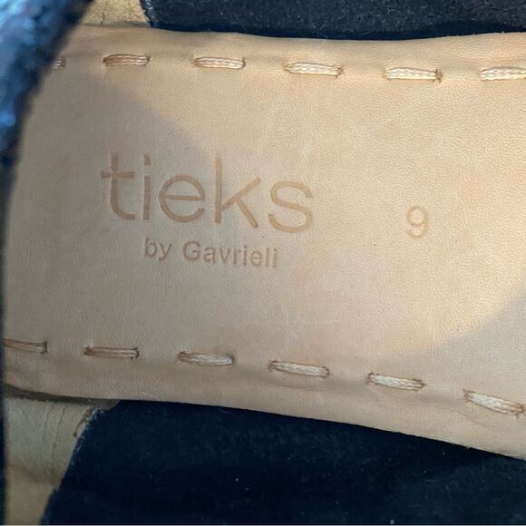 Tieks Italian Leather Ballet Flat Crocodile Patent Print Black size 9 - Picture 8 of 8